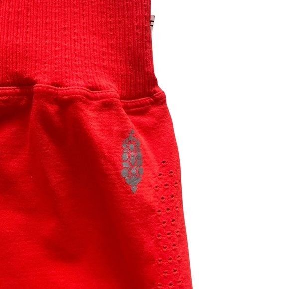 Free People Movement Good Karma Running Shorts XS/S & M/L Cherry Tomato NWOT - Picture 4 of 7